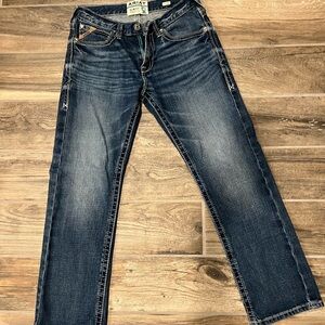 Ariat Men's Dark Blue Straight Jeans - M7 - 31x30